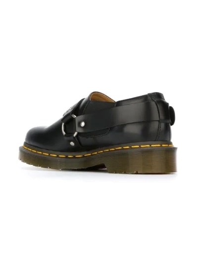 Shop Comme Des Garçons Comme Des Garçons Buckle Detail Ridged Sole Shoes In Black