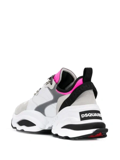 Shop Dsquared2 The Giant Sneakers In White