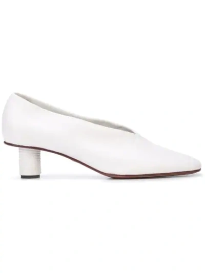 Shop Proenza Schouler Wrapped Heel Pumps In White