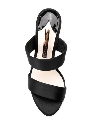 SOPHIA WEBSTER ROSALIND水晶跟凉鞋 - 黑色