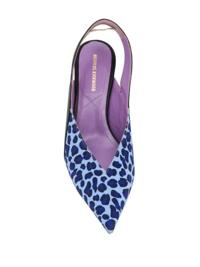 Shop Nicholas Kirkwood Amira Sling Pumps In Blue