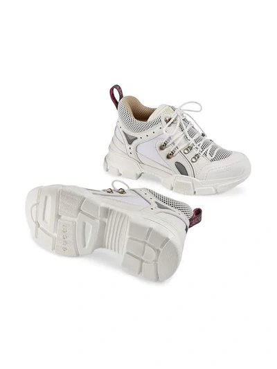 Shop Gucci Flashtrek Sneakers In White