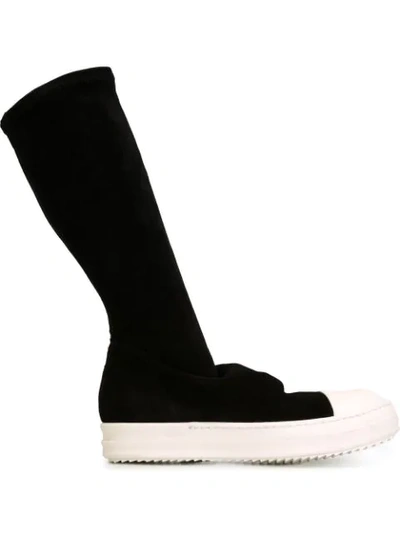 Shop Rick Owens Sneaker Boots In Black