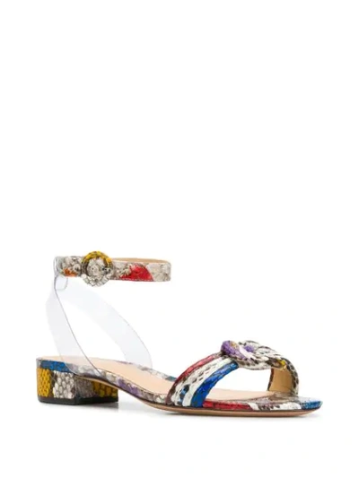 Alexandre Birman Colour Block Open-toe Sandals In Red