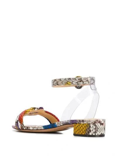 Alexandre Birman Colour Block Open-toe Sandals In Red