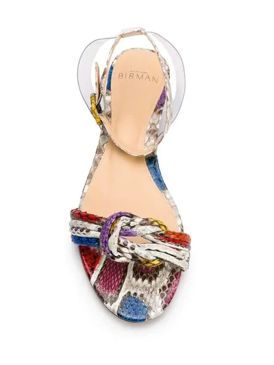 Alexandre Birman Colour Block Open-toe Sandals In Red