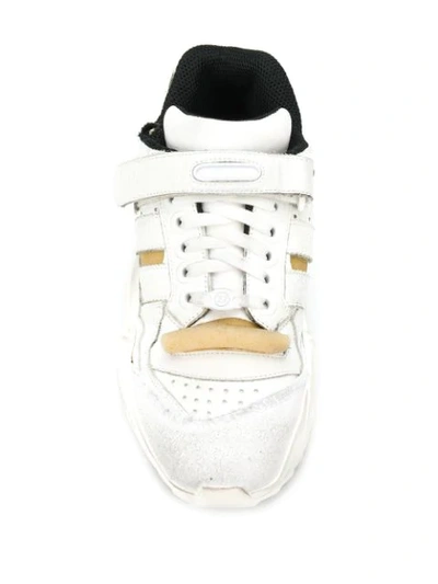 Shop Maison Margiela Retro Sneakers In White