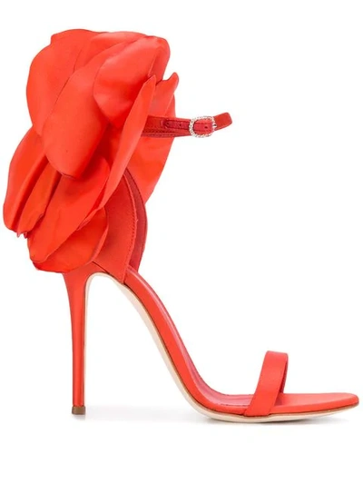 Shop Giuseppe Zanotti Peony Sandals In Orange