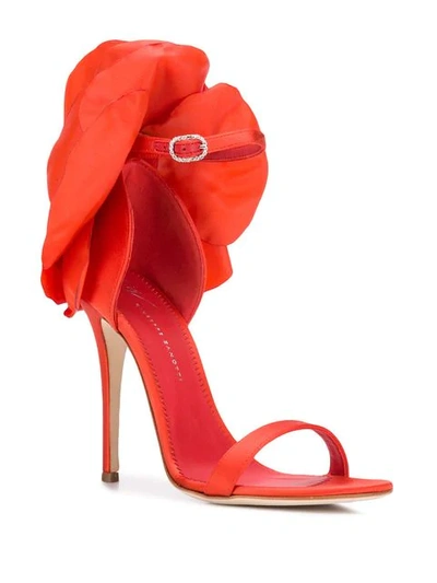 Shop Giuseppe Zanotti Peony Sandals In Orange