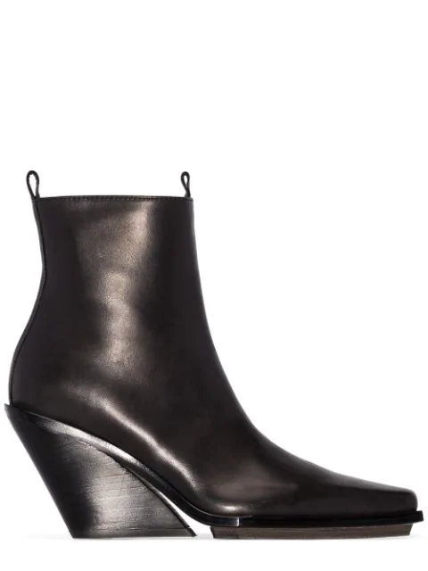 ann demeulemeester wedge boots