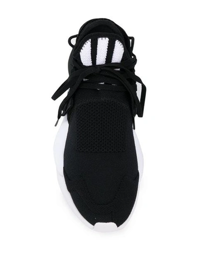 Shop Y-3 Kaiwa Knit Sneakers In Black