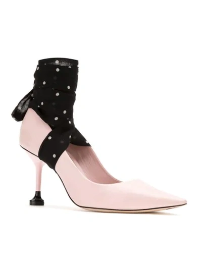 Shop Andrea Bogosian Tied Pumps - Pink