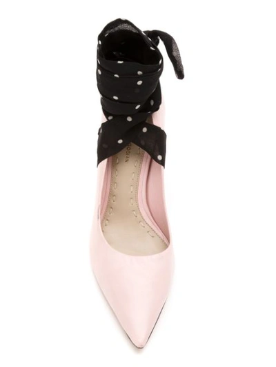 Shop Andrea Bogosian Tied Pumps - Pink