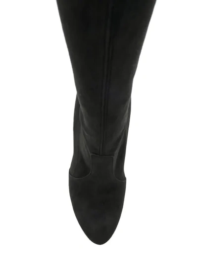 stiletto thigh length boots