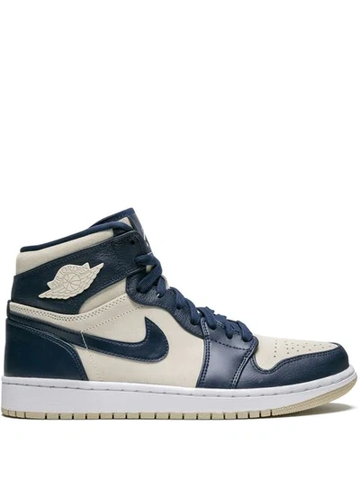 Shop Jordan Air  1 Premium Sneakers In Blue