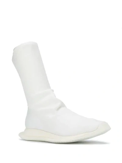 Shop Rick Owens Drkshdw Sock Sneakers In White
