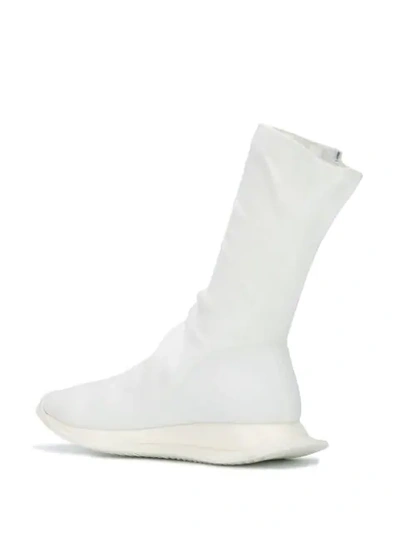 Shop Rick Owens Drkshdw Sock Sneakers In White
