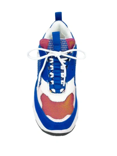 Shop Calvin Klein Jeans Est.1978 Panelled Low-top Sneakers In Blue
