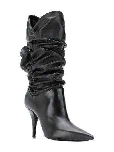 Shop Casadei Gigi Mid-calf Boots In Black