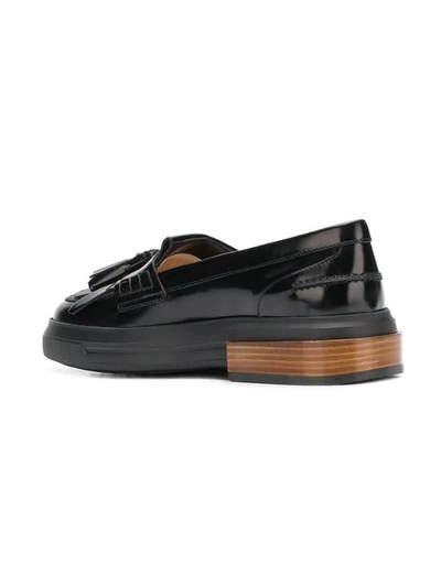 Shop Tod's Tassel Loafers In Black