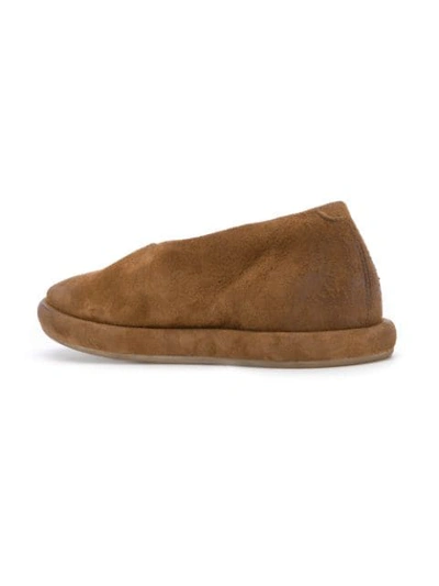 Shop Marsèll Pointed Toe Slippers - Brown
