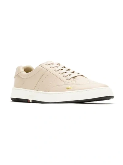 Shop Osklen Leather Panelled Sneakers In Neutrals