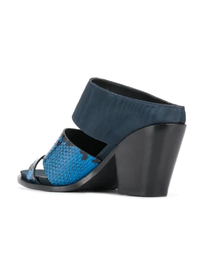 Shop A.f.vandevorst Block Heel Mule Sandals In Azure