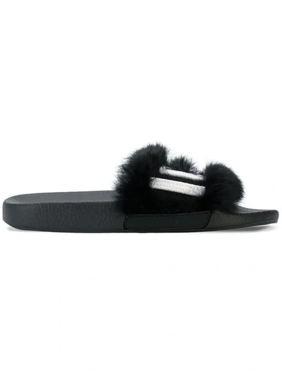 Shop Dsquared2 Icon Strap Slides In Black