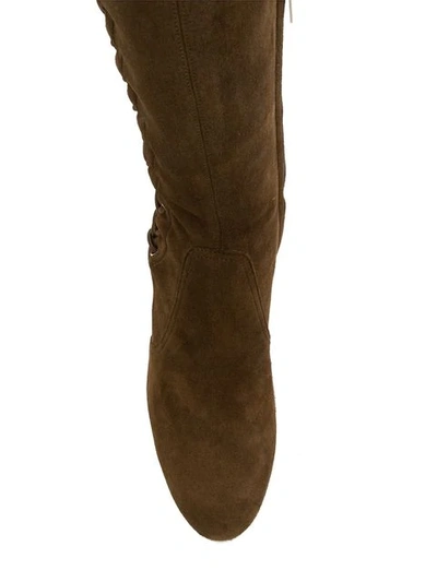 Shop Jimmy Choo Marie 100 Boots In Brown
