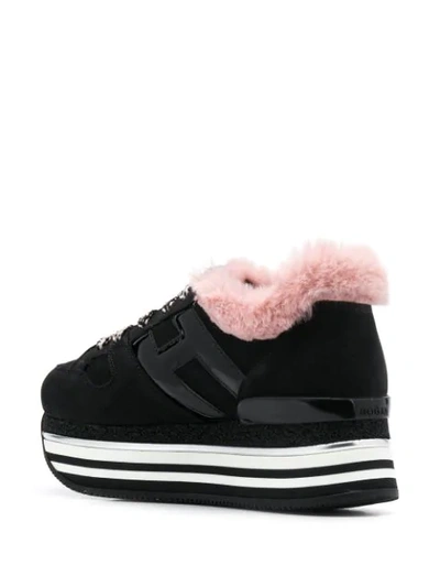 Shop Hogan Maxi H222 Platform Sneakers In Black