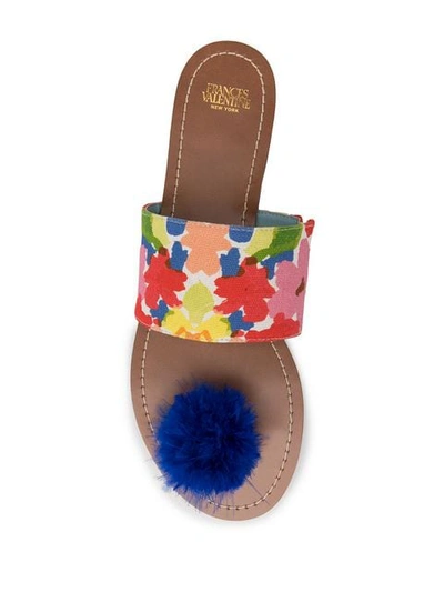 Shop Frances Valentine Multicoloured Toe Post Sandals
