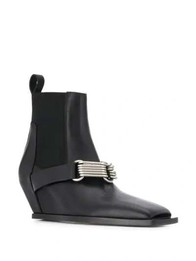 Shop Rick Owens Buckle Boots In Black