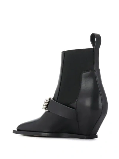 Shop Rick Owens Buckle Boots In Black