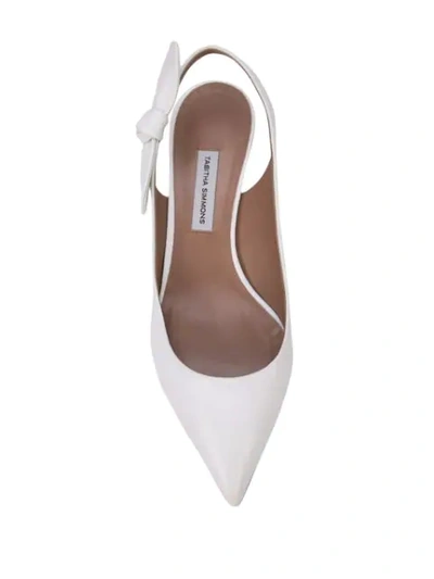 Shop Tabitha Simmons Rise Slingback Pumps In White