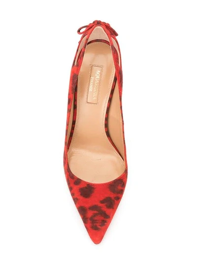 Shop Aquazzura Forever Marylin Pumps In Reds