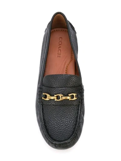 Shop Coach 'crosby' Penny-loafer In Black