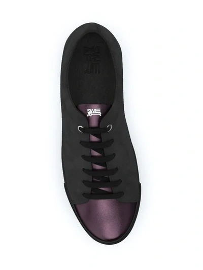 Shop Swear Vyner Lace-up Sneakers In Black/purple