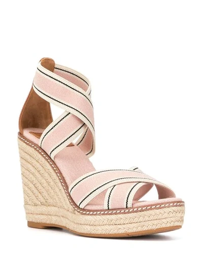 Shop Tory Burch Frieda Wedged Sandals In Pink