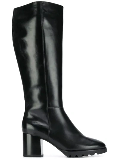 Shop Hogl Round Toe Boots In Black