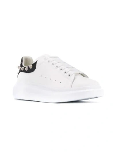 Shop Alexander Mcqueen Studded Oversized Sneakers In White