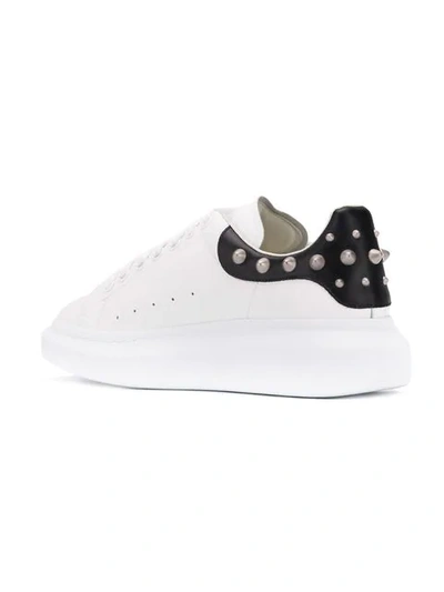 Shop Alexander Mcqueen Studded Oversized Sneakers In White