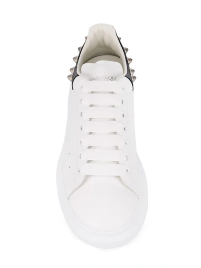 Shop Alexander Mcqueen Studded Oversized Sneakers In White