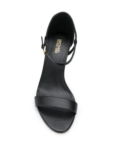 Shop Michael Michael Kors Stiletto Sandals In Black