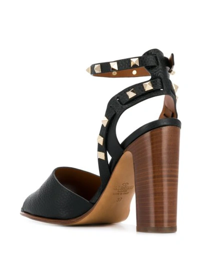 Shop Valentino Garavani Rockstud Sandals - Black