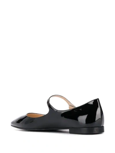 PRADA POINTED FLAT BALLERINAS - 黑色