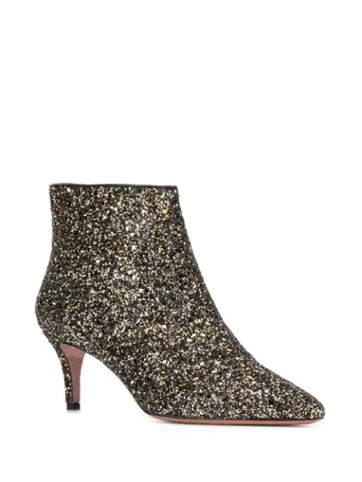 Shop P.a.r.o.s.h Glitter Boots In Black