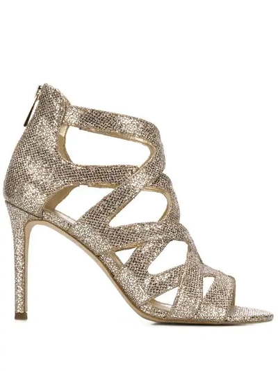 Shop Michael Michael Kors Annalee Sandals In Gold