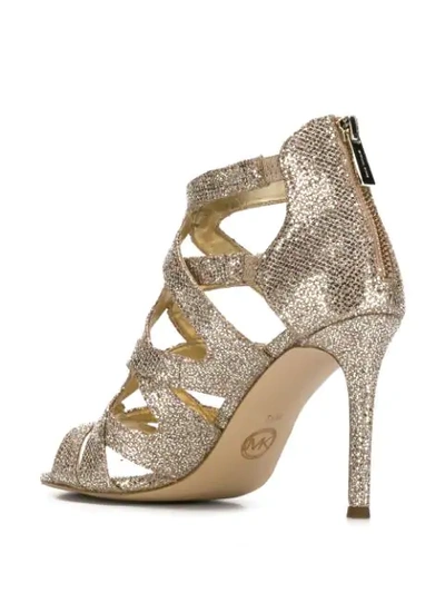 Shop Michael Michael Kors Annalee Sandals In Gold