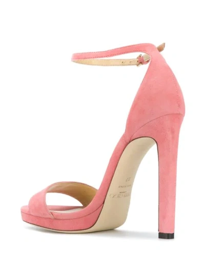 JIMMY CHOO MISTY 120 SANDALS - 粉色