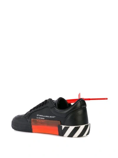 Shop Off-white Low Top Vulcanized Sneakers In Black